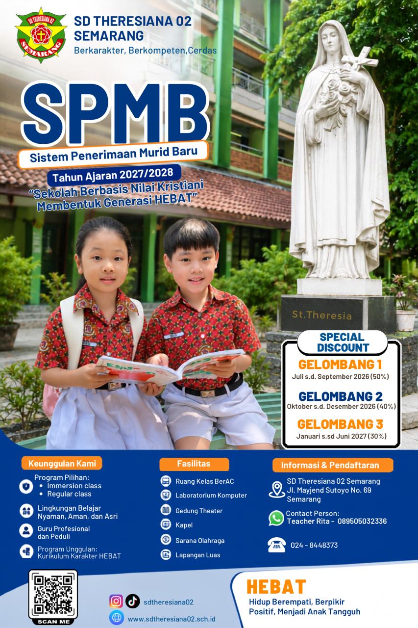Pendaftaran Siswa Baru SD Theresiana 02